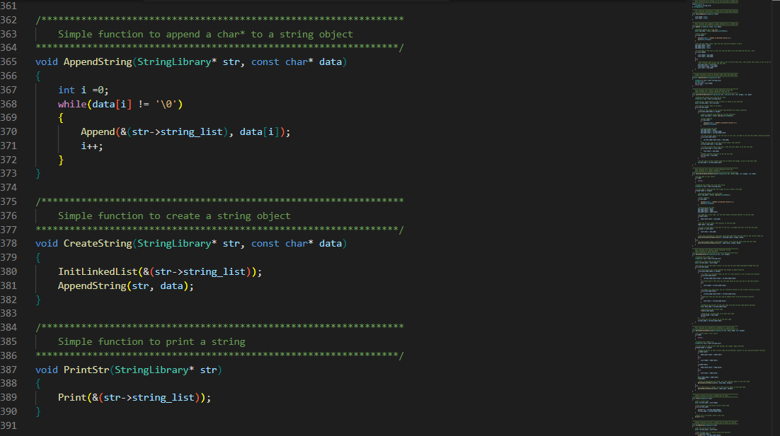 C Linked List Basic String Type