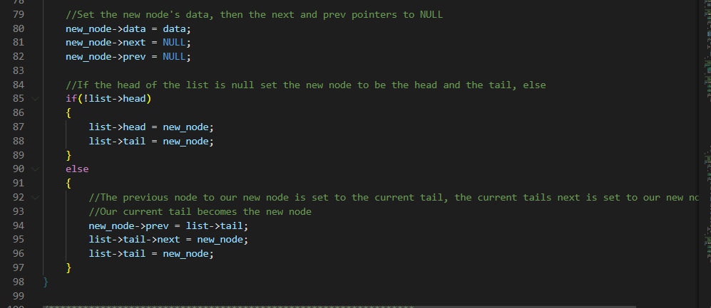 C Linked List Basic String Type